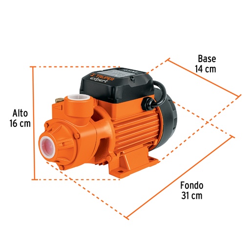[10070] BOMBA PERIFERICA PARA AGUA DE 1 HP 10070 TRUPER