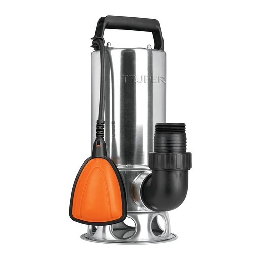[12608] BOMBA SUMERGIBLE METALICA PARA AGUA SUCIA 1-1/2HP" 12608 TRUPER