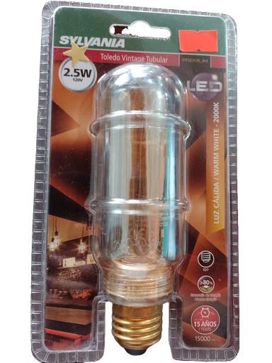[P28077] BOMBILLA LED FILAMENT T45B 2.5W TUBULAR P28077 SYLVANIA