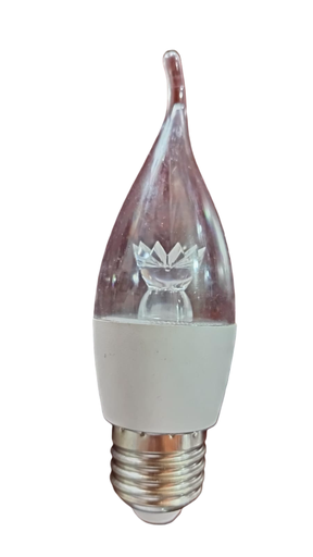 [VEFN06500] BOMBILLO VELA FUEGO NEVADO 3W -6500K-E27