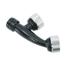 [10498.] BOQUILLA DOBLE DE PLASTICO NEGRA