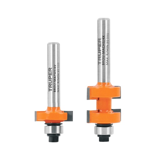 [10671] BROCA PARA ROUTER 3/4" 2 PZS 10671 TRUPER