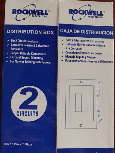 [E39102] CAJA DE DISTRIBUCION PARA 2 FLIPONES E39102 ROCKWELL
