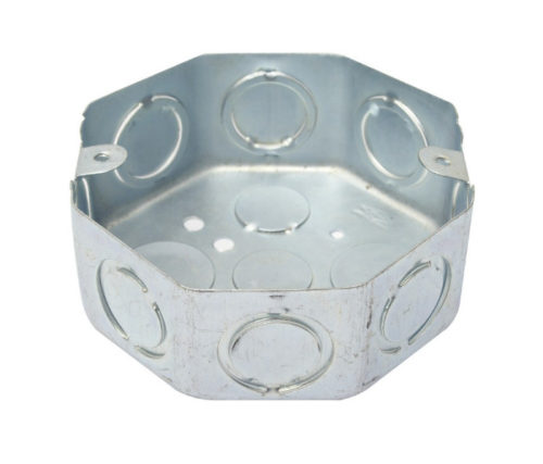 [10948.] CAJA OCTAGONAL 4" X 1/2 X 3/4" METALICA