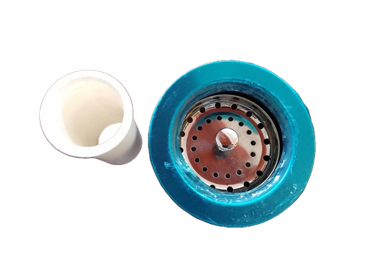 [CAN-ASTAC] CANASTA PLASTICA CROMADA PARA LAVAMANOS CON COLA DE 4" S9104P