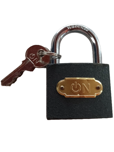 [PT1843] CANDADO DE HIERRO - NEGRO - 50mm PT1843 ON