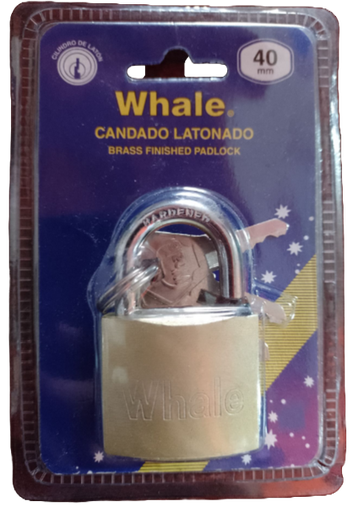 [GE-0220] CANDADO DORADO 40M WHALE