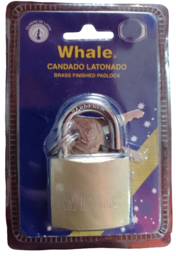 [GE-0219] CANDADO WHALE DORADO 30MM GE-0219 WHALE