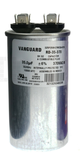 [14673.123] CAPACITOR 35UF 370 VAC VANGUARD