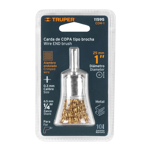 [11595] CARDA COPA P/TAL DIAMETRO 1 GRUESA 11595 TRUPER