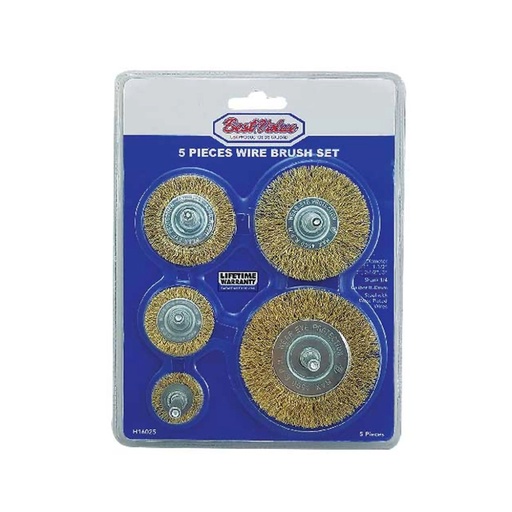 [H16025] CEPILLO DE ALAMBRE 5PCS H16025 BEST VALUE