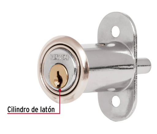[43561] CERRADURA PARA MUEBLE MODELO 20 CROMO 43561 HERMEX