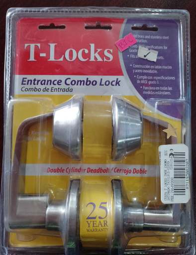 [T431L312-US32D] CHAPA INOX CROMO SATINADO T431L312-US32D T LOCKS