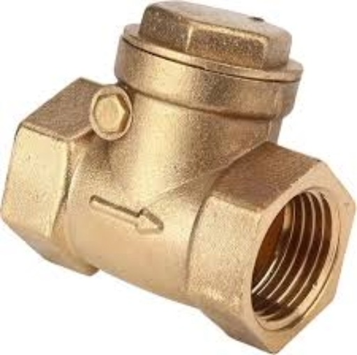 [8551.] CHEQUE HORIZONTAL ASIENTO DE HULE DE 1 1/2" 200 PSI, BOSSI