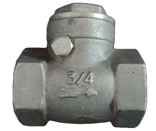 [8556.] CHEQUE HORIZONTAL ASIENTO DE HULE DE 3/4" 200 PSI, BOSSI