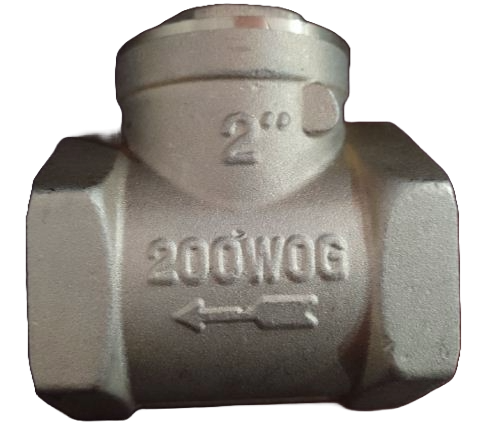 [X36-036] CHEQUE HORIZONTAL DE BRONCE TIPO MEDIANO 200WOG DE 2 C/EMPAQUE