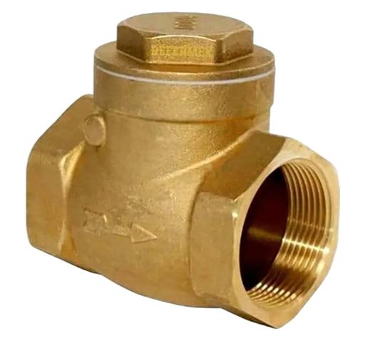 [X36-140] CHEQUE HORIZONTAL DE BRONCE TIPO PESADO 200WOG DE 2-1/2 KUVAL