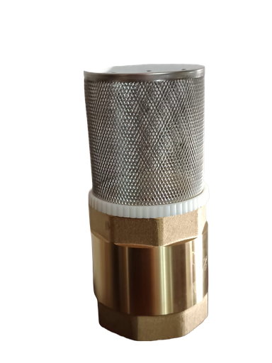 [X40-924] CHEQUE VERTICAL MEDIANO DE BRONCE CON CEDAZO 200 WOG DE 1"-97MM