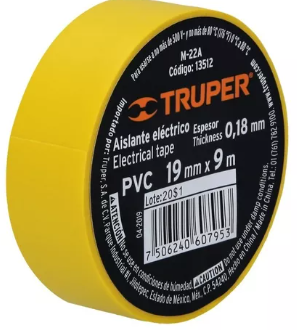 [13512] CINTA DE AISLAR #22 9M AMARILLA 13512 TRUPER