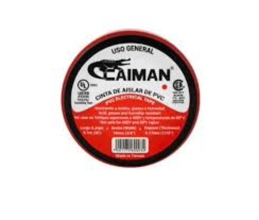 [600034] CINTA DE AISLAR DE PVC ROJO CAIMAN