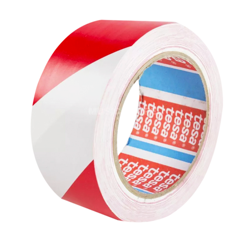 [RZ29692] CINTA MARCAJE PISO ROJO/BLANCO 2" X 33 MTS RZ29692 TESA