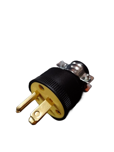 [PT1539] CLAVIJA REFORZADA CON ABRAZADERA METALICA 2 POLOS + TIERRA PT1539 POWERTECH