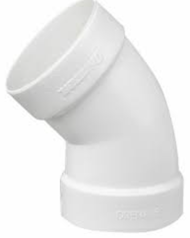 [50416] CODO DRENAJE 45 GRADOS 8" 50416