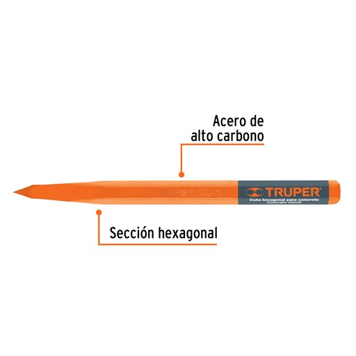[13056] CUÑA PARA CONCRETO 1 X 40 CMS 13056 TRUPER