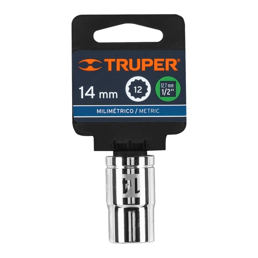 [13528] DADO CUADRO 1/2 ESTRIADO METRICO 14MM 13528 TRUPER