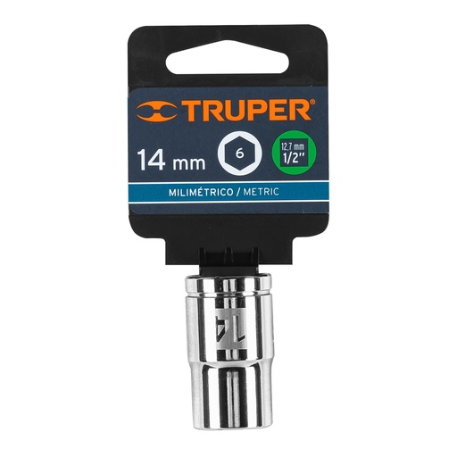 [13264] DADO DE 14 MM 6 PUNTAS CUADRO 1/2" 13264 TRUPER
