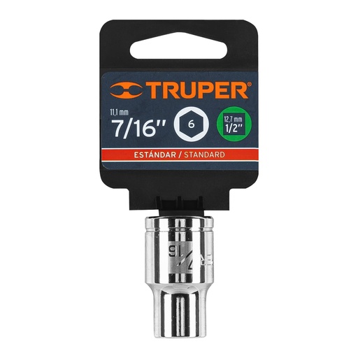 [13231] DADO DE 7/16" 6 PUNTAS CUADRO 1/2" 13231 TRUPER