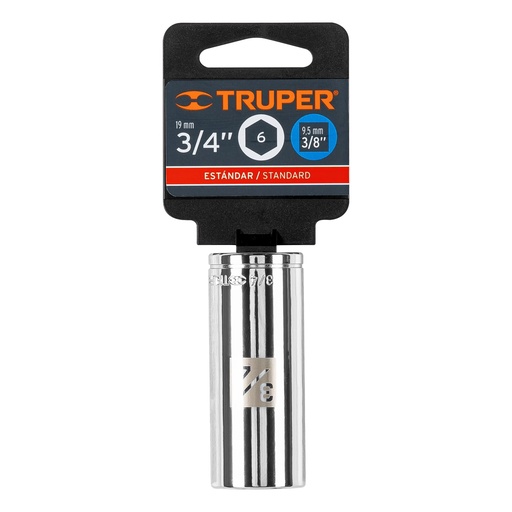 [13718] DADO LARGO CUADRO 3/8 HEX STD 3/4 13718 TRUPER