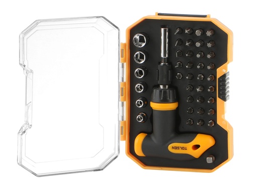 [20036] DESARMADOR TIPO T MULTIPUNTAS 41 PZ 20036 TOLSEN