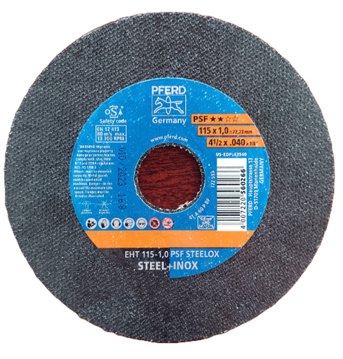 [PF560266] DISCO CORTAR INOX 4-1/2" PFERD
