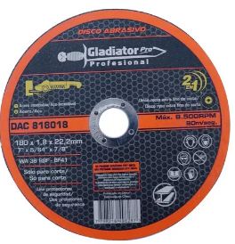 [DAC818018] DISCO CORTE ACERO 7"X5/64,1.8MM DAC818018 GLADIATOR