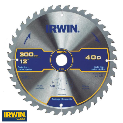 [15188] DISCO CORTE MADERA 12" 40 D IRWIN