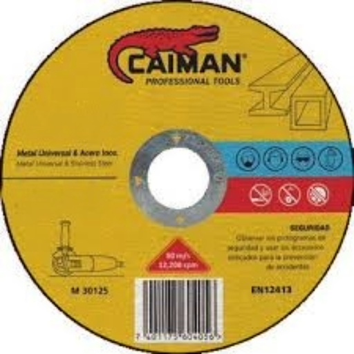 [EN12413] DISCO CORTE METAL 7 X 1/16 X 7/8 CAIMAN