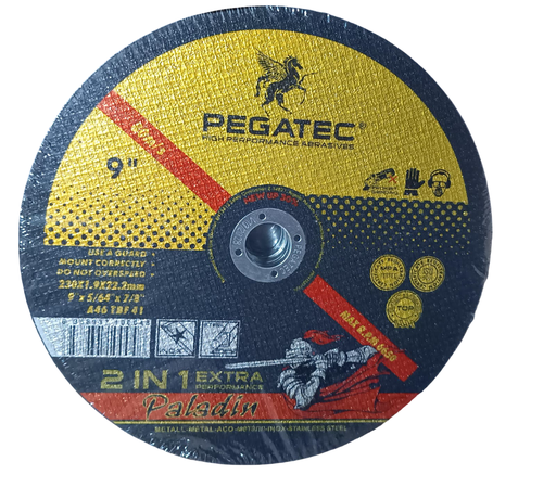 [80230904] DISCO DE CORTE INOX/STEEL 9" x 1.9 PEGATEC