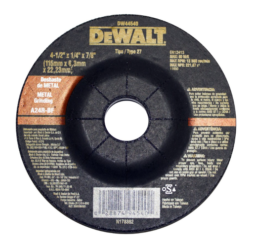 [DW44540CJ] DISCO DE PULIR DW CONCAVO 4-1/2" TW