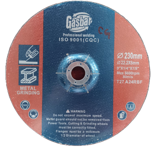 [T27A27RBF] DISCO PULIDOR METAL 9 X 1/4 X 7/8 GASBAR