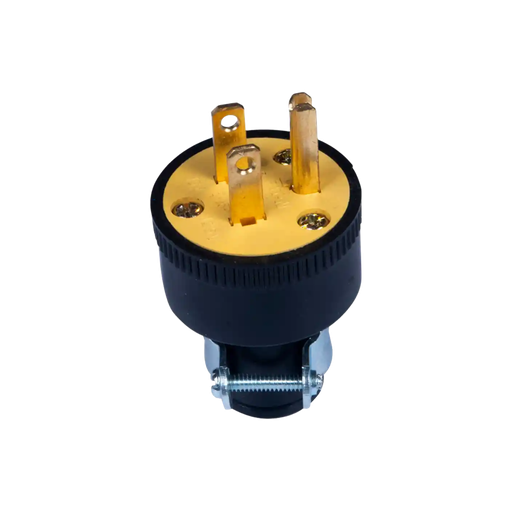 [BKPAN0096] ENCHUFE MACHO CON POLO A TIERRA U35-3P BK2660 METALICO