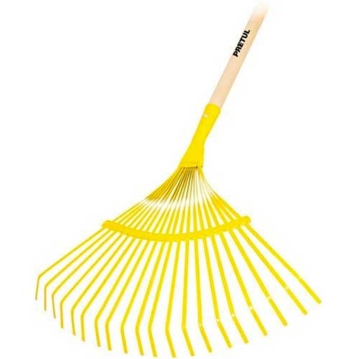[21431] ESCOBA METLICA DE 20 DIENTES CON MANGO 21431 PRETUL
