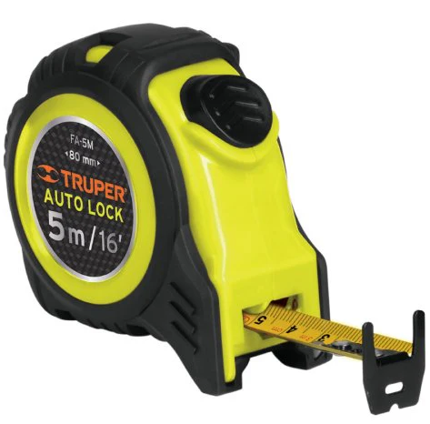 [10747] FLEXOMETRO #01 AUTO LOCK DE 5 M, CINTA 3/4" 10747 TRUPER