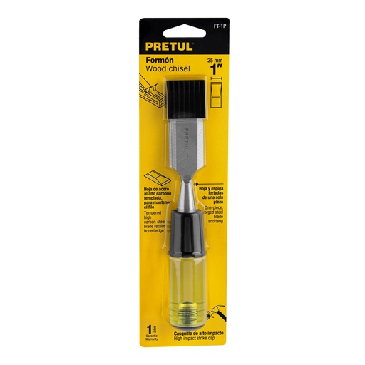 [21668] FORMON HOJA CORTA 1" MANGO PLASTICO 21668 TRUPER