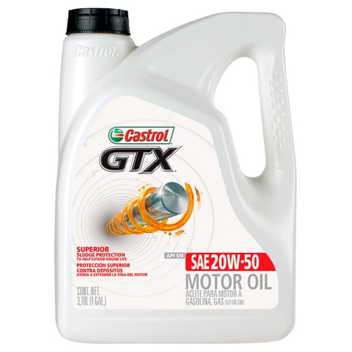 [14718.] GALON ACEITE #09 CASTROL 20W50 GTX
