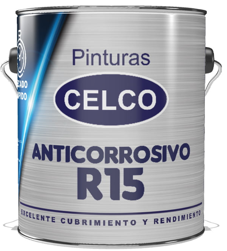[2504101] GALON PINTURA ANTICORROSIVO R-15 ALUMINIO 5041 CELCO
