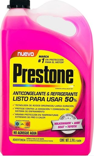 [PAFCPINK50-1G] GALON REFRIGERANTE PRESTONE AFC EL PINK 50%