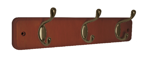 [F01471] GANCHO P/COLGAR CON BASE MADERA 3 PCS