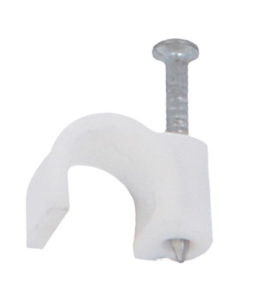 [CHR-05MM] GRAPA REDONDA P/CABLE COAXIAL