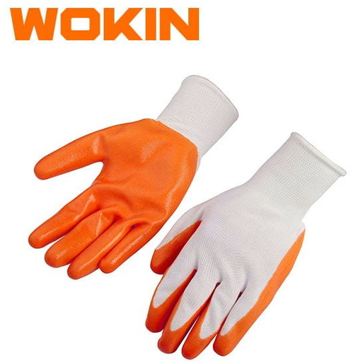 [451210] GUANTES DE 10" RECUBIERTOS CON NITRILO 10" 451210 WOKIN